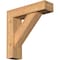 Ekena Millwork Traditional Block Smooth Bracket w/ Offset Brace, Western Red Cedar, 5 1/2"W x 20"D x 20"H BKT0604X20X20TRA05SWR - alternate 1